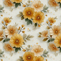 Golden Floral Harvest Mural Wallpaper — Vintage Botanic Charm Mural Wallpaper - room preview 02