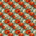 Poppy Field Mural Wallpaper — Vibrant Floral Garden Style Mural Wallpaper - room preview 02