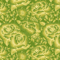 Luminous Lime Peony Bloom Mural Wallpaper — Vibrant Botanical Mural Wallpaper - room preview 02
