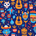 Mariachi Rhythm Mural Wallpaper — Vibrant Cultural Folk Art Mural Wallpaper - room preview 02