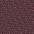 Intricate Paisley Tapestry Mural Wallpaper — Rich Burgundy Silver Mural Wallpaper - room preview 02