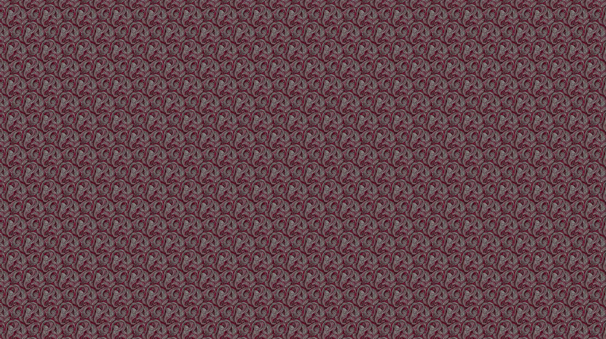 Intricate Burgundy Paisley Mural Wallpaper — Ornate Detail Mural Wallpaper - room preview 02