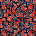 Fiery Paisley Tapestry Mural Wallpaper — Modern Eclectic Design Mural Wallpaper - room preview 02