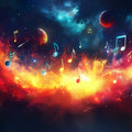 Celestial Symphony Nebula Mural Wallpaper — Artistic Galaxy Design Mural Wallpaper - room preview 02