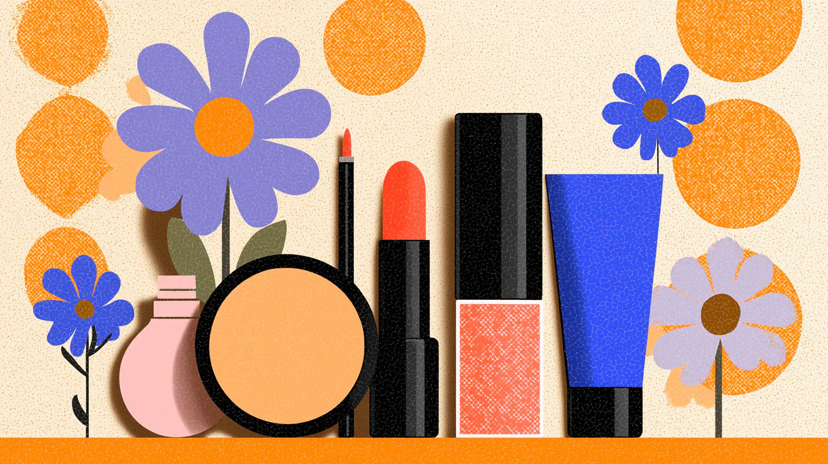 Pop Art Beauty Mural Wallpaper Orange, Blue, and Purple Mural Wallpaper - room preview 02