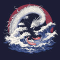Japanese Dragon and Koi Wave Mural Wallpaper — Mythical Art Mural Wallpaper - room preview 02