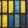 Weathered Shipping Container Panel Mural Wallpaper — Industrial Raw Mural Wallpaper - room preview 02