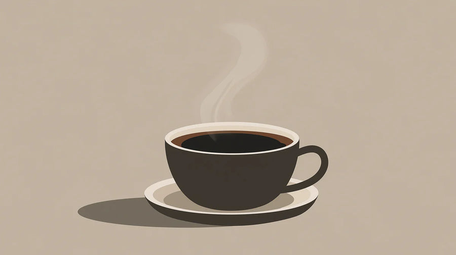 Papier peint mural Tasse à café fumante — Papier peint mural Art de boisson minimaliste printable artwork