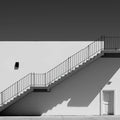 Minimalist Architectural Staircase Mural Wallpaper — Modern Art Mural Wallpaper - room preview 02