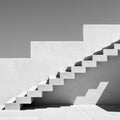 Minimalist Staircase Mural Wallpaper — Architectural Modern Mural Wallpaper - room preview 02