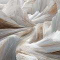 Abstract Folded Paper Mural Wallpaper in Neutral and Warm Bronze Mural Wallpaper - room preview 02