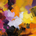Abstract Impasto Brushstroke Mural Wallpaper — Vibrant Art Mural Wallpaper - room preview 02