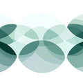 Overlapping Circles Mural Wallpaper — Modern Geometric Teal Design Mural Wallpaper - room preview 02