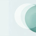 Overlapping Circles Mural Wallpaper — Minimalist Seafoam Geometry Mural Wallpaper - room preview 02