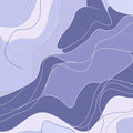 Abstract Lavender Wave Mural Wallpaper — Modern Fluid Art Mural Wallpaper - room preview 02