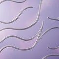 Metallic Flowing Wavy Lines Mural Wallpaper — Modern Purple Abstract Mural Wallpaper - room preview 02