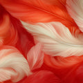 Fiery Feather Abstract Mural Wallpaper — Vibrant Flowing Art Mural Wallpaper - room preview 02