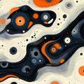 Abstract Organic Flow Mural Wallpaper — Modern Dynamic Pattern Mural Wallpaper - room preview 02