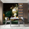 Still Life Oil Painting Mural Wallpaper — Classic Floral Art Mural Wallpaper - room preview 02