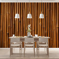Natural Bamboo Stalks Mural Wallpaper — Organic Wood Tones Mural Wallpaper - room preview 02