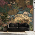 Woodland Creek Illustration Mural Wallpaper —Whimsical Forest Fauna Mural Wallpaper - room preview 02