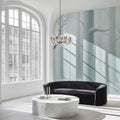 Mist-Covered Woodland Mural Wallpaper — Ethereal Forest Design Mural Wallpaper - room preview 02