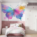 Watercolor Butterfly Mural Wallpaper — Modern Artistic Motif Mural Wallpaper - room preview 02