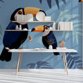 Playful Toucan Mural Wallpaper — Whimsical Tropical Pattern Mural Wallpaper - room preview 02