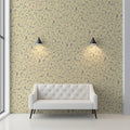 Celestial Bird and Moon Micro-Pattern Mural Wallpaper - room preview 02