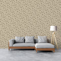 Celestial Bird and Moon Mural Wallpaper in Warm Earthy Tones Mural Wallpaper - room preview 02