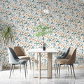 Dainty Watercolor Wildflower Mural Wallpaper — Soft Pastel Floral Mural Wallpaper - room preview 02
