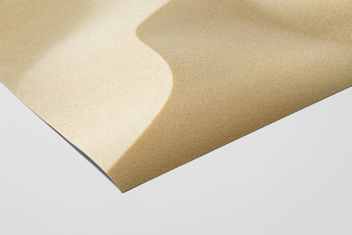 Minimalist Soft Wave Mural Wallpaper — Cream Abstract Flow Mural Wallpaper - room preview 02