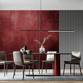 Deep Crimson Gradient Mural Wallpaper — Rustic Concrete Finish Mural Wallpaper - room preview 02