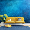 Deep Ocean Concrete Mural Wallpaper — Moody Industrial Texture Mural Wallpaper - room preview 02