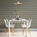 Horizontal Linear Stripe Mural Wallpaper — Minimalist Texture Mural Wallpaper - room preview 02