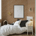 Abstract Geometric Earthy Mural Wallpaper — Modern Tribal Print Mural Wallpaper - room preview 02