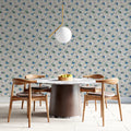 Abstract Painted Floral Mural Wallpaper — Soft Botanical Art Mural Wallpaper - room preview 02