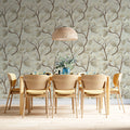 Minimalist Botanical Branch Mural Wallpaper in Neutral Tones Mural Wallpaper - room preview 02