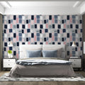 Abstract Painted Block Mural Wallpaper — Modern Geometric Art Mural Wallpaper - room preview 02