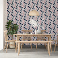 Abstract Brushstroke Mural Wallpaper — Diagonal Painted Texture Mural Wallpaper - room preview 02