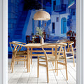 Midnight Greek Alleyway Mural Wallpaper — Impressionistic Style Mural Wallpaper - room preview 02