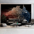 Australia Star Map Mural Wallpaper — Dynamic Cosmic Art Mural Wallpaper - room preview 02