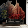 Australia Continental Fire and Ice Mural Wallpaper — Graphic Design Mural Wallpaper - room preview 02