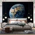 Earth From Space Mural Wallpaper — Global Day Night View Mural Wallpaper - room preview 02