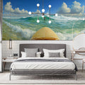 Surfer’s Perspective Ocean Mural Wallpaper — Vibrant Beach Scene Mural Wallpaper - room preview 02