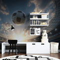 Stadium Center Shot Mural Wallpaper —Dramatic Sports Arena View Mural Wallpaper - room preview 02