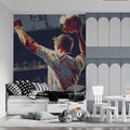 Victory Stadium Abstract Mural Wallpaper — Expressive Brushwork Mural Wallpaper - room preview 02