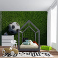 Soccer Pitch Grass Mural Wallpaper — Realistic Field Close-up Mural Wallpaper - room preview 02
