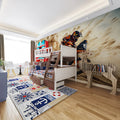 Desert Motocross Action Mural Wallpaper — High Energy Rally Design Mural Wallpaper - room preview 02