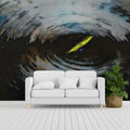 Kayak Vortex Mural Wallpaper — Dynamic Abstract Expressionism Mural Wallpaper - room preview 02